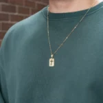 Cadena Cubana con Destellos 60 cm en Oro Laminado de 18k | Qurimaki