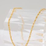 Cadena Caracol Gruesa 3 mm 65 cm en Oro Laminado de 18k | Qurimaki