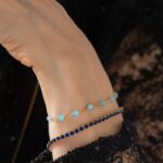 Pulsera Blue Dream 16 cm + Extensor en Oro Laminado de 18k | Qurimaki