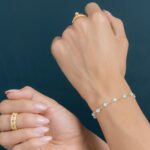 Pulsera Blue Dream 16 cm + Extensor en Oro Laminado de 18k | Qurimaki