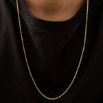 Cadena Lazo Diamantado 1.7 mm 65 cm en Oro Laminado de 18k | Qurimaki