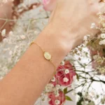 Pulsera Virgen Guadalupe 16.5cm + Extensor Oro Laminado 18k | Qurimaki