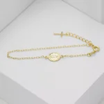 Pulsera Virgen Guadalupe 16.5cm + Extensor Oro Laminado 18k | Qurimaki