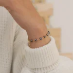 Pulsera Ojo Turco 16 cm + Extensor en Oro Laminado de 18k | Qurimaki