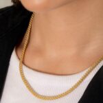 Cadena Franco 45 cm en Oro Laminado de 18k | Qurimaki