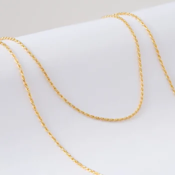 Cadena Lazo Diamantado 1.7 mm 65 cm en Oro Laminado de 18k | Qurimaki