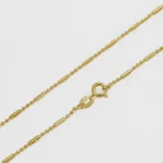 Cadena Canutillo Militar 65 cm en Oro Laminado de 18k | Qurimaki