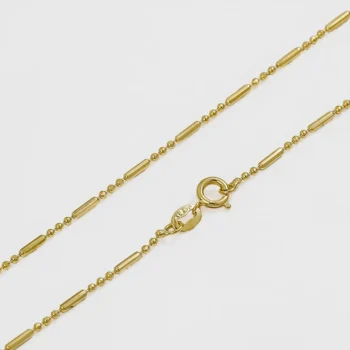 Cadena Canutillo Militar 65 cm en Oro Laminado de 18k | Qurimaki