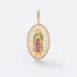 Dije Virgen Guadalupe Swarovski Circonias