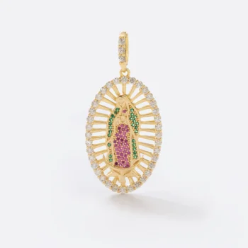 Dije Virgen Guadalupe Swarovski Circonias