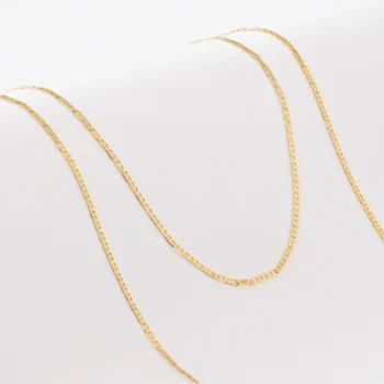 Cadena Escalera 40 cm en Oro Laminado de 18k | Qurimaki