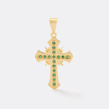 Dije Cruz Sagrada Circonias