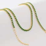 Cadena con Circonias 45 cm en Oro Laminado de 18k | Qurimaki