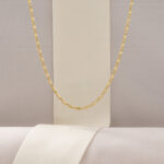 Cadena Caracol Gruesa 45 cm en Oro Laminado de 18k | Qurimaki