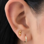 Arete Caballito de Mar en Oro Laminado de 18k | Qurimaki