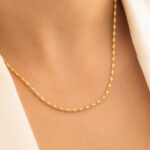 Cadena Caracol Gruesa 45 cm en Oro Laminado de 18k | Qurimaki