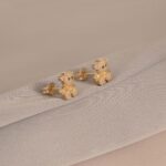 Arete Osito con Circonias en Oro Laminado de 18k | Qurimaki