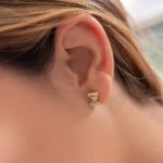 Arete Osito Teddy en Oro Laminado de 18k | Qurimaki
