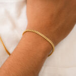 Pulsera Franco 18 cm en Oro Laminado de 18k | Qurimaki