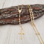 Rosario Balín 3.5 mm 45 cm en Oro Laminado de 18k | Qurimaki