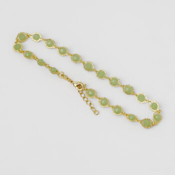 Tobillera Sweet Lemon 23 cm + Extensor en Oro Laminado de 18k | Qurimaki