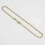 Tobillera Gucci Delgada 24.5 cm en Oro Laminado de 18k | Qurimaki