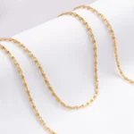 Cadena Caracol Gruesa 45 cm en Oro Laminado de 18k | Qurimaki