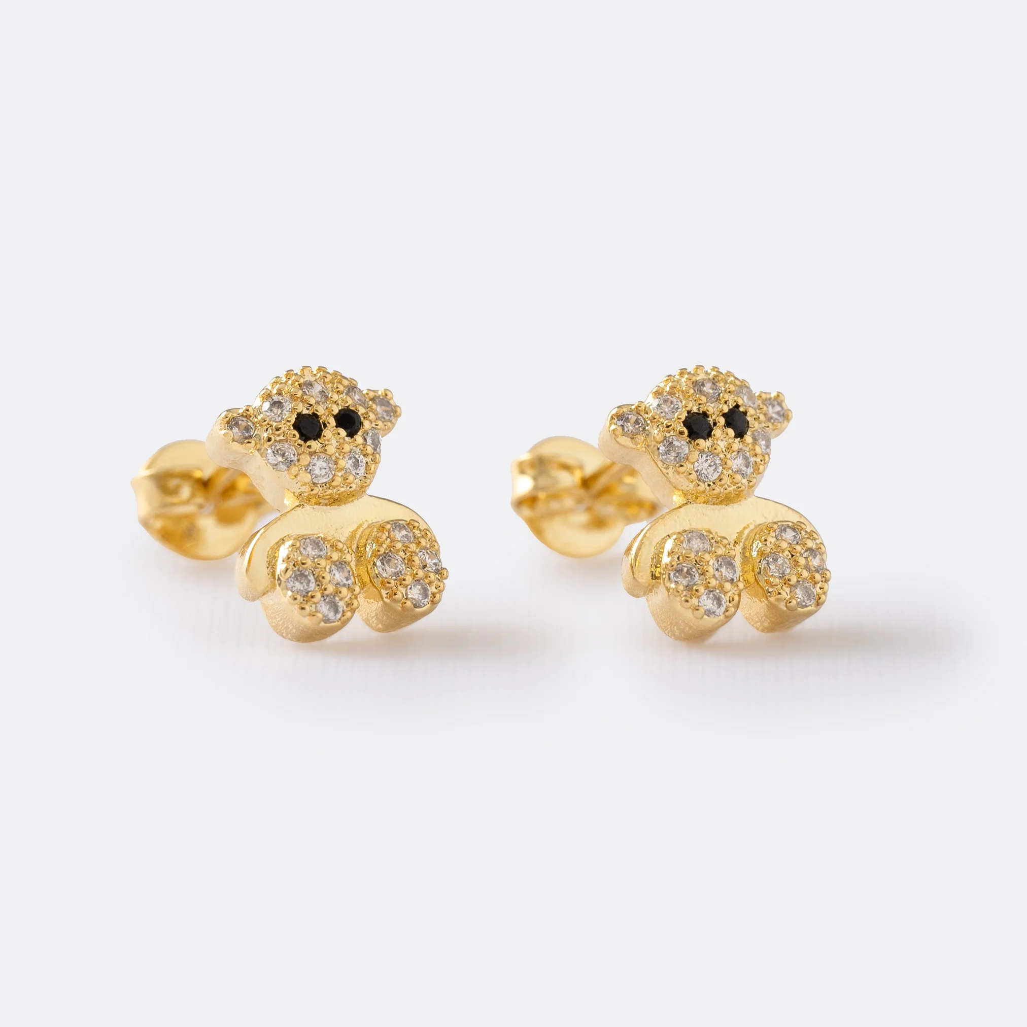 Arete Osito con Circonias en Oro Laminado de 18k | Qurimaki Arete Osito con Circonias en Oro Laminado de 18k | Qurimaki