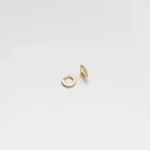 Arete Candonga Mini 8mm con Circonias en Oro Laminado de 18k | Qurimaki