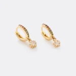 Arete Rainbow Star en Oro Laminado de 18k | Qurimaki