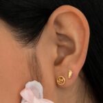 Arete Wave en Oro Laminado de 18k | Qurimaki