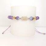 PA0007 – Pulsera charmin con balines y cuentas marmoleadas