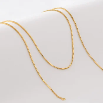 Cadena Veneciana 1 mm 45 cm en Oro Laminado de 18k | Qurimaki